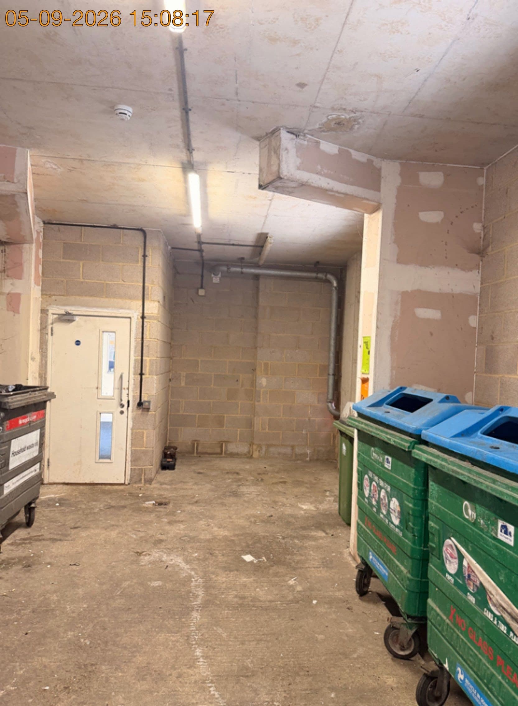 Communal bin store clearance, Southampton after clearance