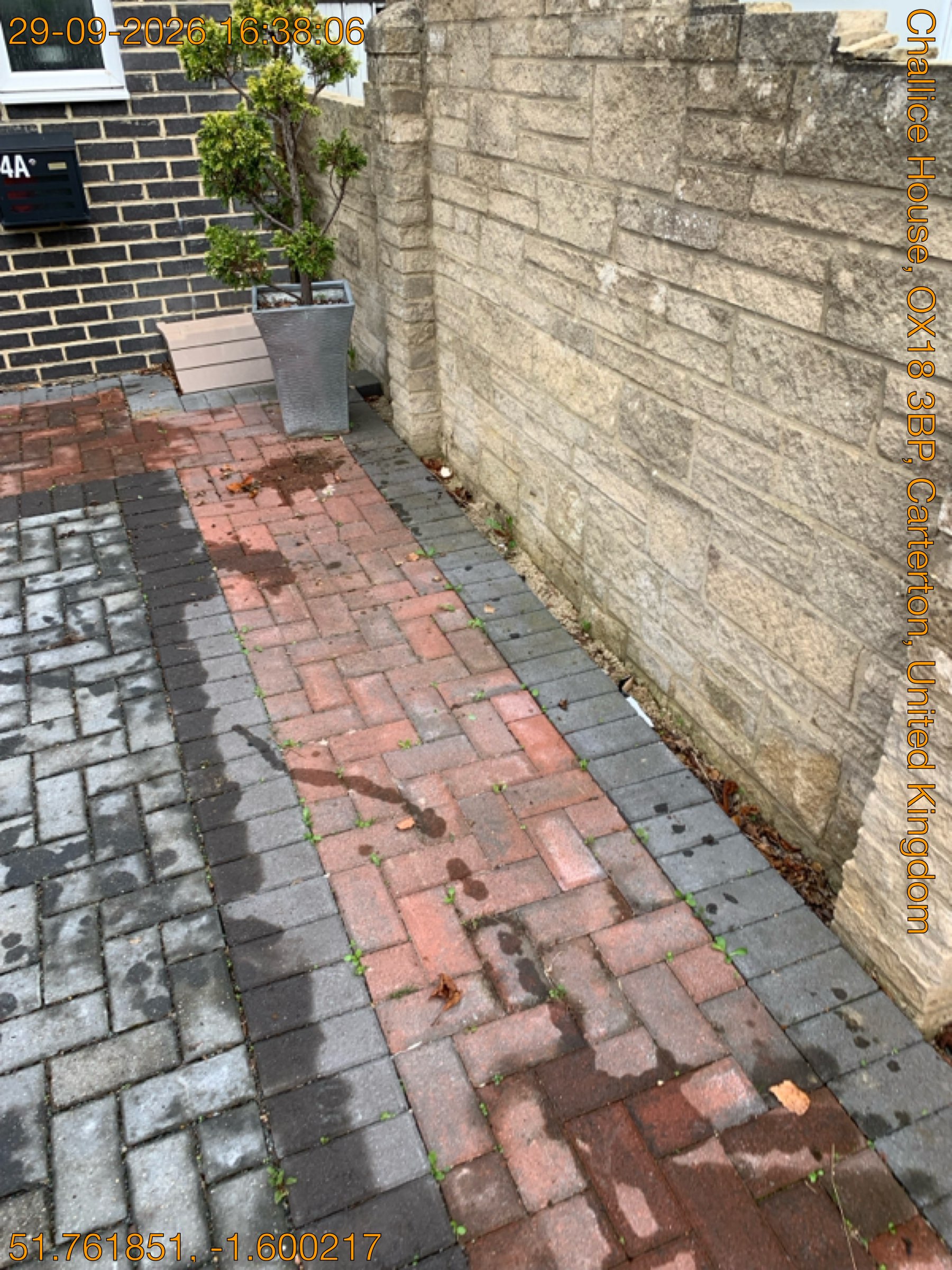 Old windows & builders waste, Carterton after clearance